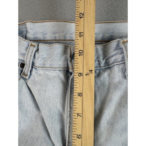 Vtg Levis 577 Jeans Womens 12 M Blue Light Wash Low Rise Loose Fit Y2K 32x30 * - Picture 5 of 16